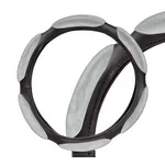 Оплетка на руль, спонжевая, серая, 40 см / L (AWC-SS-08L)