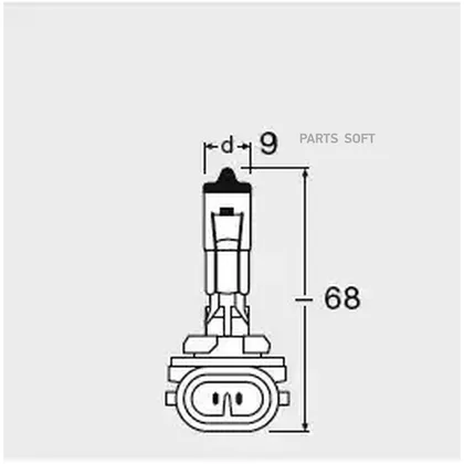Лампа H27/2 12V 27W PGJ13 ORIGINAL LINE качество оригинальной з/ч (ОЕМ) 1 шт.